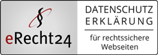 eRecht24-Siegel rechtssichere Datenschutzerklärung