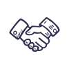 Icon Handshake-Symbol